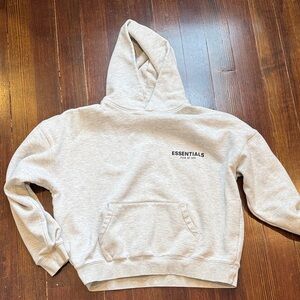 Fear of God Essentials Light Gray Hoodie